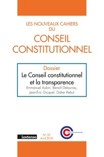 Les Nouveaux Cahiers du Conseil Constitutionnel