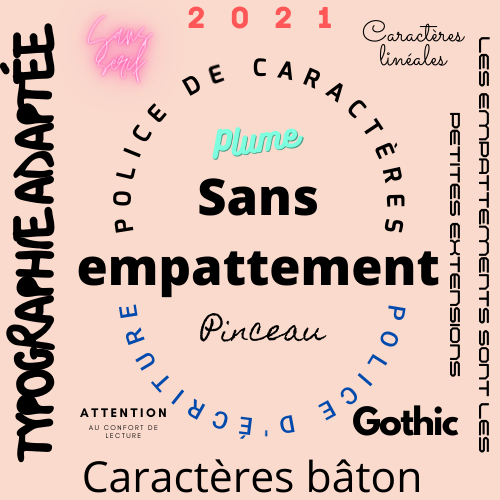 Typographie adaptée