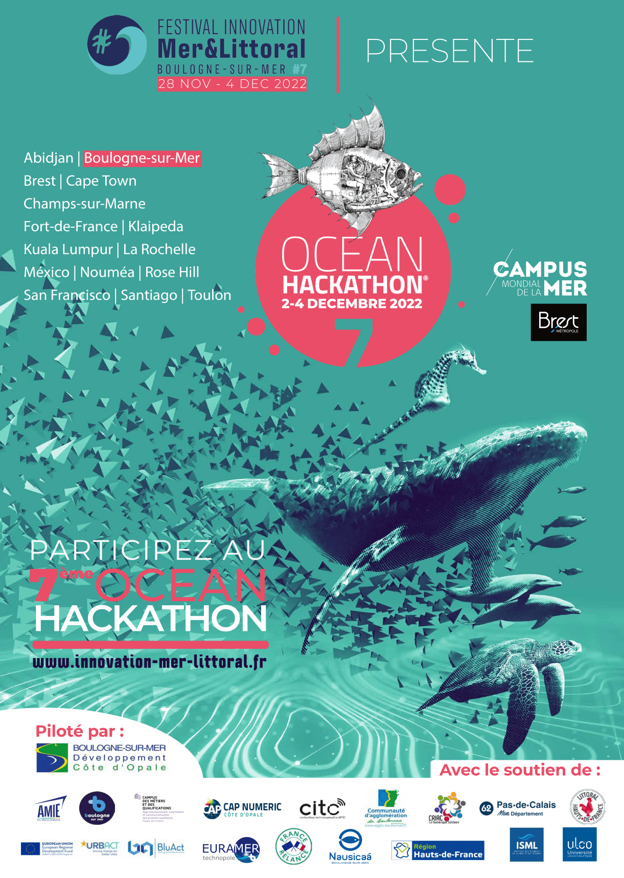 Ocean Hackathon 2022 à Boulogne-sur-mer