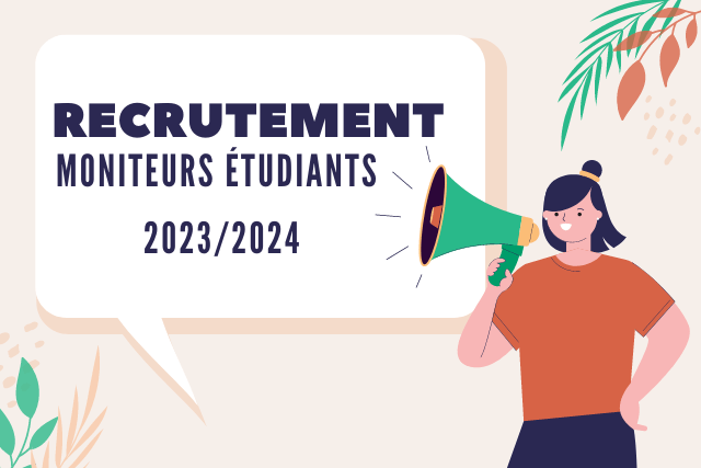 Campagne de recrutement moniteurs étudiants 2023/2024