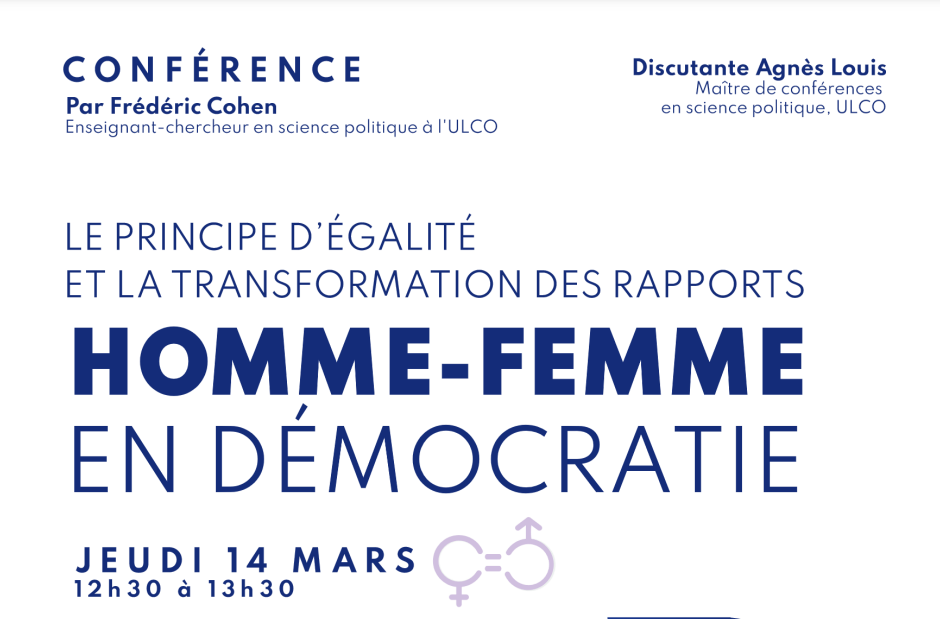 Conférence « Le principe d’égalité et la transformation des rapports homme-femme en démocratie »