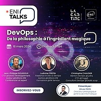 ENI Talks #4 – Le DevOps : De la philosophie à l’ingrédient magique – 18 mars